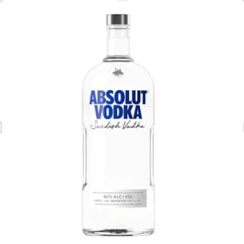 Bottle of Absolut vodka